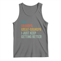 Funny Dad Great Grandpa Tank Top Retro Fathers Day