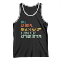 Funny Dad Great Grandpa Tank Top Retro Fathers Day