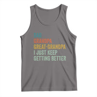 Funny Dad Great Grandpa Tank Top Retro Fathers Day