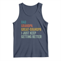 Funny Dad Great Grandpa Tank Top Retro Fathers Day