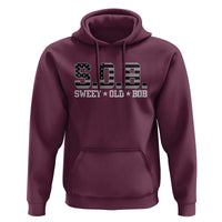 Funny Bob Hoodie Fathers Day Dad Sweet Old Bob Retro USA Flag - Wonder Print Shop