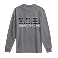 Funny Bob Long Sleeve Shirt Fathers Day Dad Sweet Old Bob Retro USA Flag - Wonder Print Shop