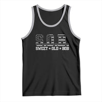 Funny Bob Tank Top Fathers Day Dad Sweet Old Bob Retro USA Flag - Wonder Print Shop