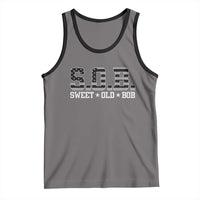 Funny Bob Tank Top Fathers Day Dad Sweet Old Bob Retro USA Flag - Wonder Print Shop