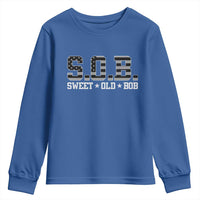 Funny Bob Youth Sweatshirt Fathers Day Dad Sweet Old Bob Retro USA Flag - Wonder Print Shop
