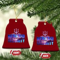 Mermaid Security Ceramic Ornament Funny Mermaid Family Squad - Wonder Print Shop