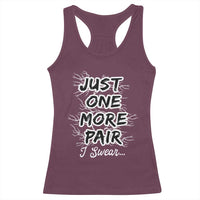 Funny Sneaker Fan Racerback Tank Top Sneakers Collecting Just One More Pair I Swear