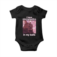 Funny Cat Meme Baby Onesie I Have Microplastics In My Balls Dank Meme - Wonder Print Shop
