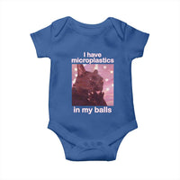 Funny Cat Meme Baby Onesie I Have Microplastics In My Balls Dank Meme - Wonder Print Shop