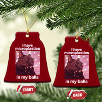 Funny Cat Meme Ceramic Ornament I Have Microplastics In My Balls Dank Meme - Wonder Print Shop