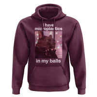 Funny Cat Meme Hoodie I Have Microplastics In My Balls Dank Meme - Wonder Print Shop