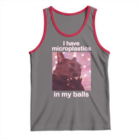 Funny Cat Meme Tank Top I Have Microplastics In My Balls Dank Meme - Wonder Print Shop