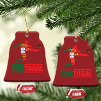 Portugal Soccer Christmas Ornament Portuguese Flag Futebol Football Player - Wonder Print Shop