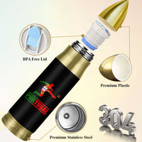 Portugal Soccer Bullet Tumbler Portuguese Flag Futebol Football Player - Wonder Print Shop