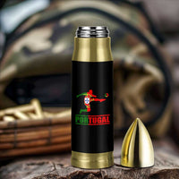 Portugal Soccer Bullet Tumbler Portuguese Flag Futebol Football Player - Wonder Print Shop