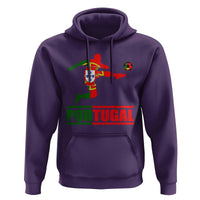 Portugal Soccer Hoodie Portuguese Flag Futebol Football Player - Wonder Print Shop