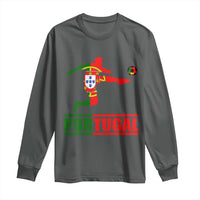 Portugal Soccer Long Sleeve Shirt Portuguese Flag Futebol Football Player - Wonder Print Shop