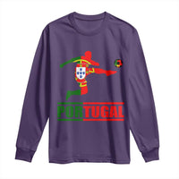 Portugal Soccer Long Sleeve Shirt Portuguese Flag Futebol Football Player - Wonder Print Shop