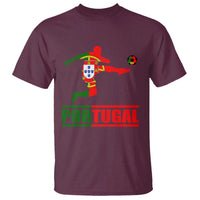 Portugal Soccer T Shirt Portuguese Flag Futebol Football Player - Wonder Print Shop