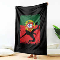 Portugal Soccer Throw Blanket Portuguese Flag Futebol Football Fan - Wonder Print Shop
