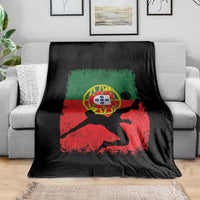 Portugal Soccer Throw Blanket Portuguese Flag Futebol Football Fan - Wonder Print Shop