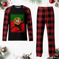 Portugal Soccer Plaid Pajama Set Portuguese Flag Futebol Football Fan - Wonder Print Shop