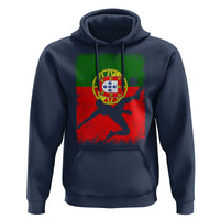 Portugal Soccer Hoodie Portuguese Flag Futebol Football Fan - Wonder Print Shop