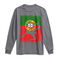 Portugal Soccer Long Sleeve Shirt Portuguese Flag Futebol Football Fan - Wonder Print Shop