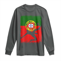 Portugal Soccer Long Sleeve Shirt Portuguese Flag Futebol Football Fan - Wonder Print Shop