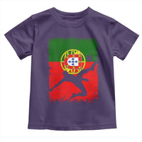 Portugal Soccer Toddler T Shirt Portuguese Flag Futebol Football Fan - Wonder Print Shop