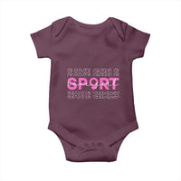 Save Girls Sports Baby Onesie Feminist Body Positivity Inclusive Equality - Wonder Print Shop