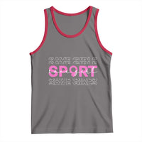 Save Girls Sports Tank Top Feminist Body Positivity Inclusive Equality - Wonder Print Shop