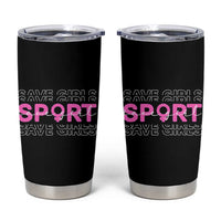 Save Girls Sports Tumbler Cup Feminist Body Positivity Inclusive Equality - Wonder Print Shop
