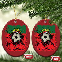 Portugal Soccer Christmas Ornament Portuguese Flag Soccer Ball Futebol - Wonder Print Shop