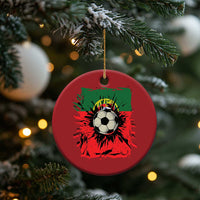 Portugal Soccer Christmas Ornament Portuguese Flag Soccer Ball Futebol - Wonder Print Shop