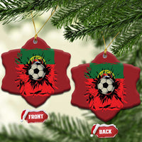 Portugal Soccer Christmas Ornament Portuguese Flag Soccer Ball Futebol - Wonder Print Shop