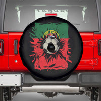 Portugal Soccer Spare Tire Cover Portuguese Flag Soccer Ball Futebol - Wonder Print Shop