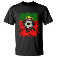 Portugal Soccer T Shirt Portuguese Flag Soccer Ball Futebol - Wonder Print Shop