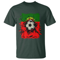Portugal Soccer T Shirt Portuguese Flag Soccer Ball Futebol - Wonder Print Shop