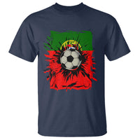 Portugal Soccer T Shirt Portuguese Flag Soccer Ball Futebol - Wonder Print Shop