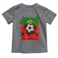 Portugal Soccer Toddler T Shirt Portuguese Flag Soccer Ball Futebol - Wonder Print Shop