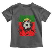 Portugal Soccer Toddler T Shirt Portuguese Flag Soccer Ball Futebol - Wonder Print Shop