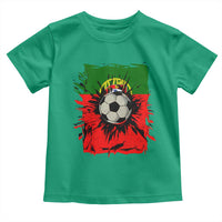 Portugal Soccer Toddler T Shirt Portuguese Flag Soccer Ball Futebol - Wonder Print Shop