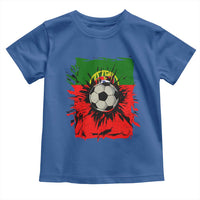 Portugal Soccer Toddler T Shirt Portuguese Flag Soccer Ball Futebol - Wonder Print Shop