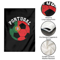 Portugal Soccer Garden Flag Portuguese Flag Soccer Ball Futebol Football Fan - Wonder Print Shop