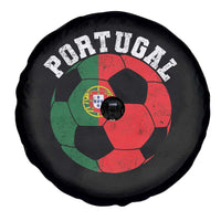 Portugal Soccer Spare Tire Cover Portuguese Flag Soccer Ball Futebol Football Fan - Wonder Print Shop