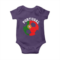 Portugal Soccer Baby Onesie Portuguese Flag Soccer Ball Futebol Football Fan - Wonder Print Shop