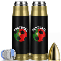 Portugal Soccer Bullet Tumbler Portuguese Flag Soccer Ball Futebol Football Fan - Wonder Print Shop