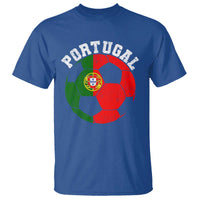 Portugal Soccer T Shirt Portuguese Flag Soccer Ball Futebol Football Fan - Wonder Print Shop