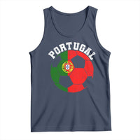 Portugal Soccer Tank Top Portuguese Flag Soccer Ball Futebol Football Fan - Wonder Print Shop